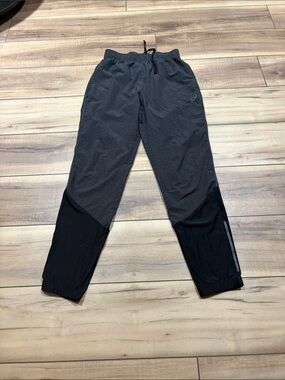 Asics Men’s Dark Gray and Black Jogger Track Pants